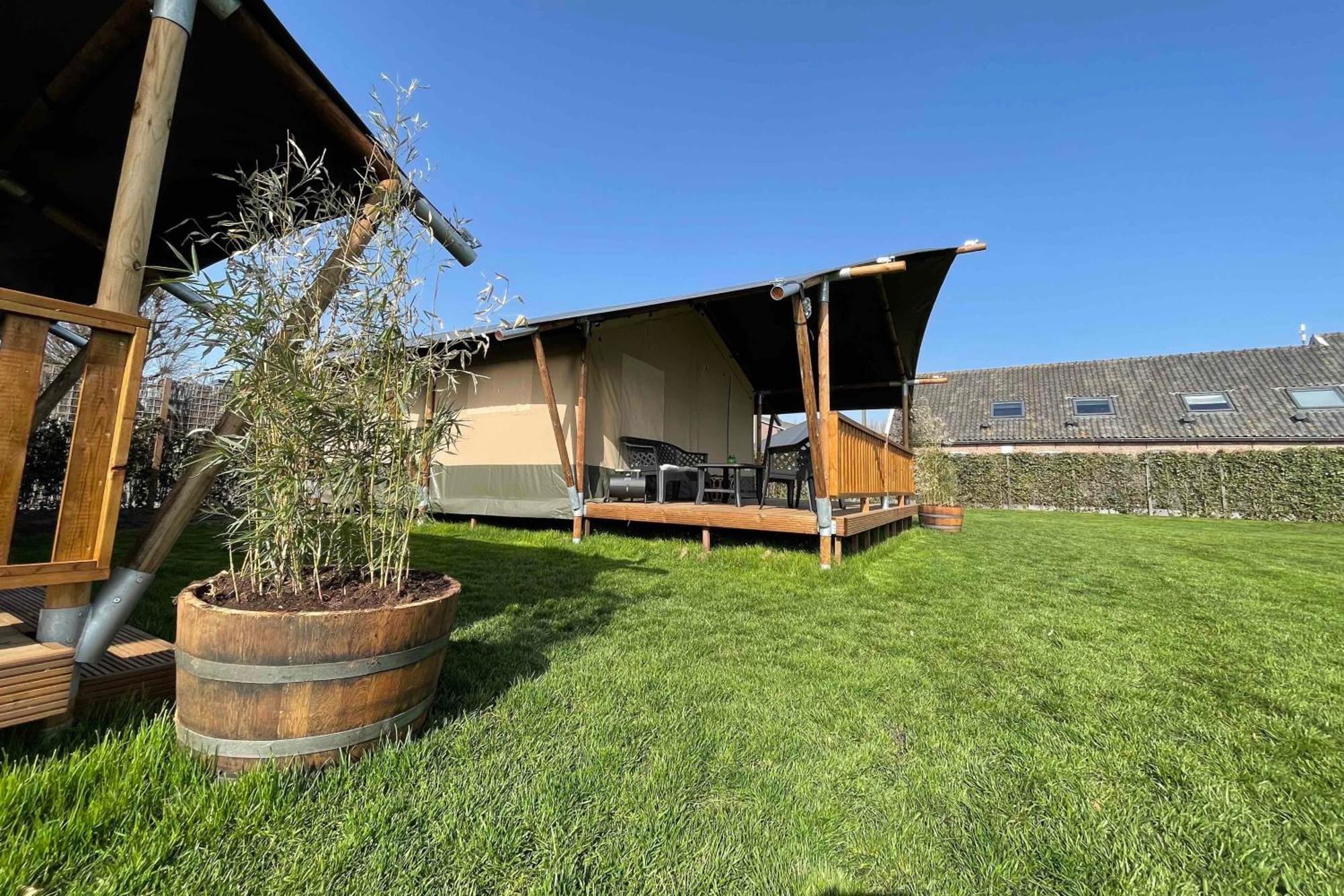 Glamping De Hof Van Eeden Warmond Esterno foto